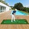 Green Golf Putting Green PP Rubber 3 Holes Complete Accessory Set Portable